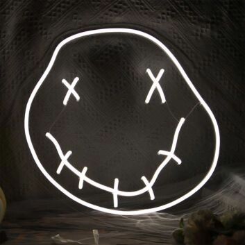 Funny Goofy Face Neon Sign