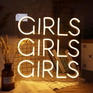 Girls Girls Girls Neon Led Neon Sign