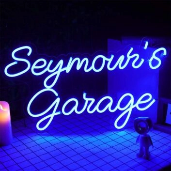 Seymoun'S Garage Neon Sign