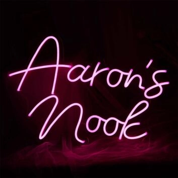 Aaron'S Nook Neon Sign