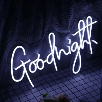 Goodnight Neon Sign