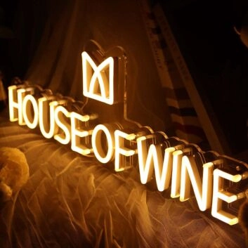 House of Wine Neon Sign
