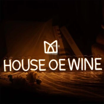 House of Wine Neon Sign