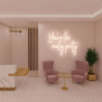 You&#039;re Like Really Pretty Neon Light Signs For Bachelorette Party