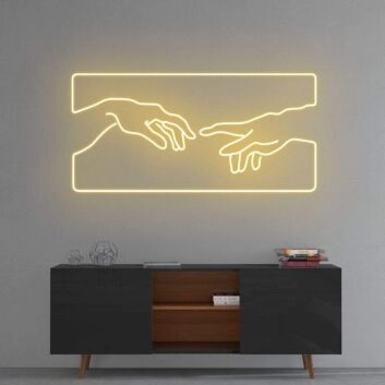 Creation of Adam Neon Sign