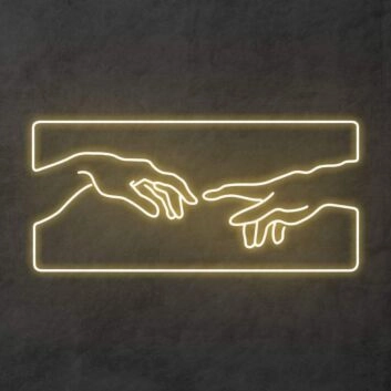 Creation of Adam Neon Sign