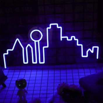 City Skyline Neon Sign