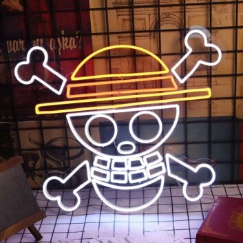One Piece Skull Neon Sign