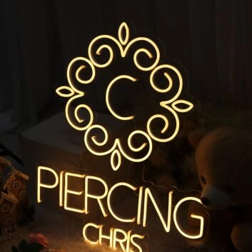 Piercing Chris Neon Sign
