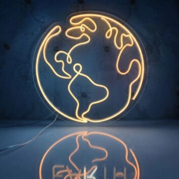 Earth Aesthetic LED Sign