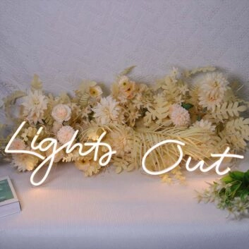 Light Out Neon Sign