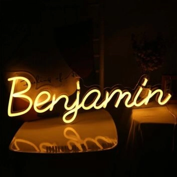 Benjamin Neon Sign