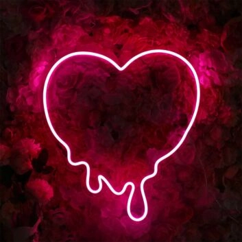 Melting Heart Neon Sign