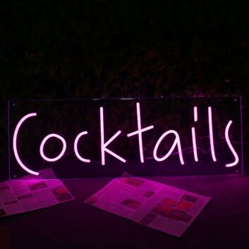 Cocktails Neon Sign