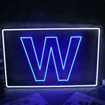 W Neon Sign
