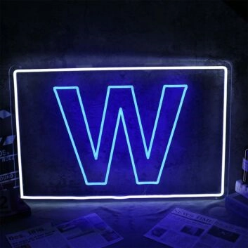 W Neon Sign