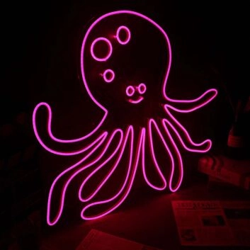 Octopus Neon Sign