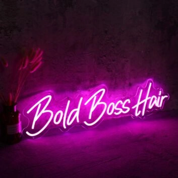Bold Boss Hair Neon Sign