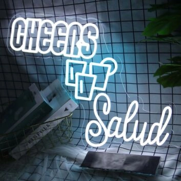 Cheers Salud Neon Sign