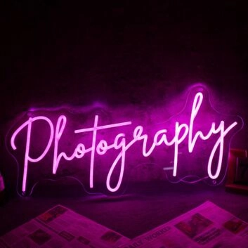 Photography Neon Sign