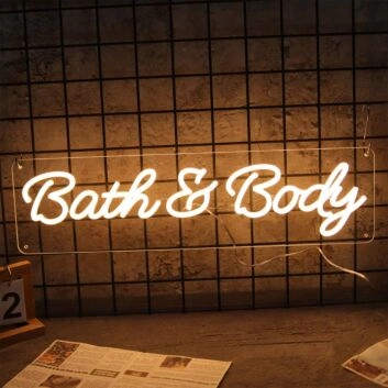 Bath And Body Neon Sign