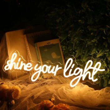 Shine Your Light Neon Sign
