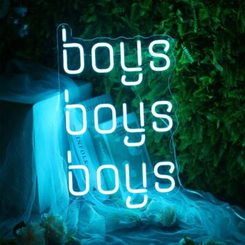 Boys Boys Boys Neon Sign