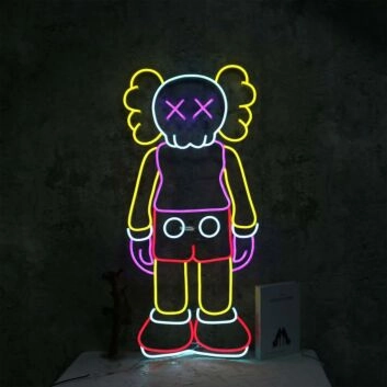 The KAWS Standing Model Neon Sign