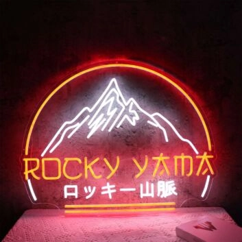 The Rocky Mountains Neon Sign