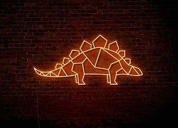 Stegosaurus Dinosaur LED Neon Sign