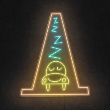 Sleepy Cone LED Neon Sign