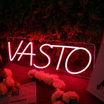 VASTO Red Neon Sign