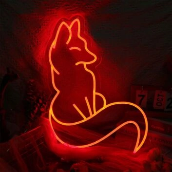 Fox Red LED Neon Sign