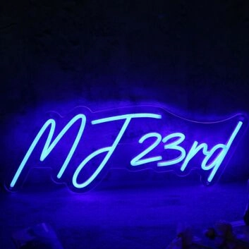 MJ 23rd BLue Neon Sign