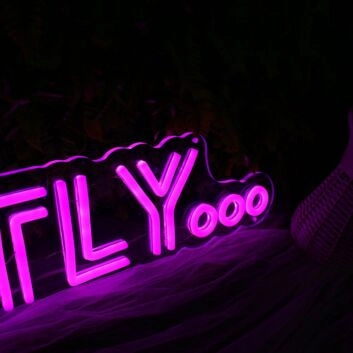 Honestly Dark Purple Neon Sign