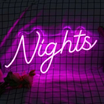 Night Pink Neon LED Sign