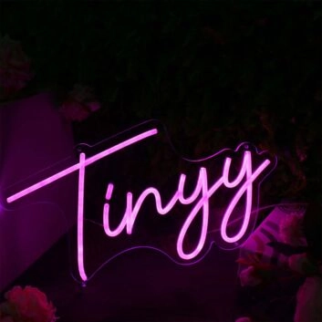 Tinyy Pink Neon Sign