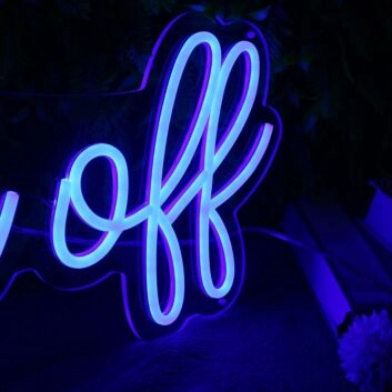 Fuck Off Blue Neon LED Sign