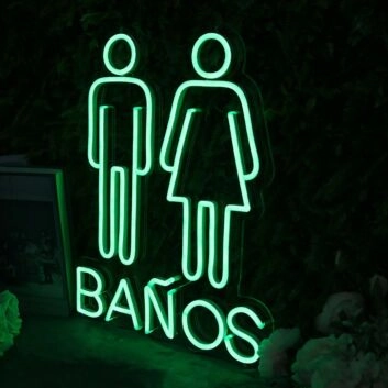 Banos Toliet Neon Sign