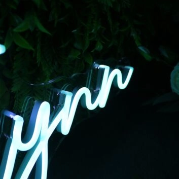 Flynn White Neon Sign