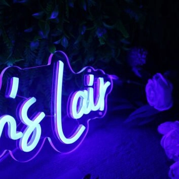 Dragon&#039;s Lair Blue Neon Sign