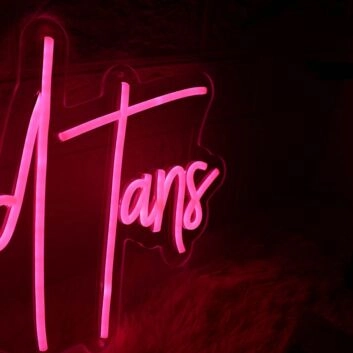 Hollywood Fans Pink Neon Sign