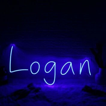 Logan Blue Custom Neon Sign