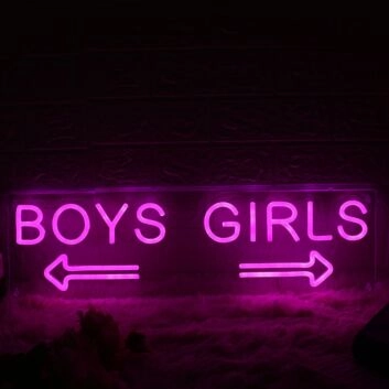 Boys' and girls' directions Neon Sign