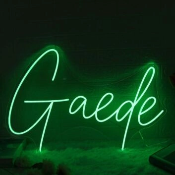 Gaede Green Neon Sign