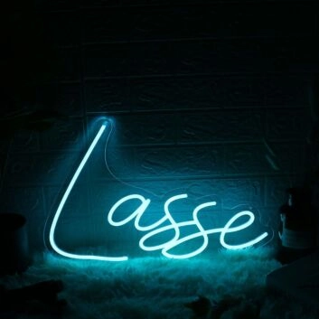 Lasse Blue Neon Sign