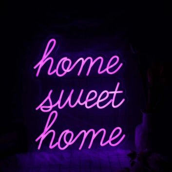 Home Sweet Home Pink Neon Sign