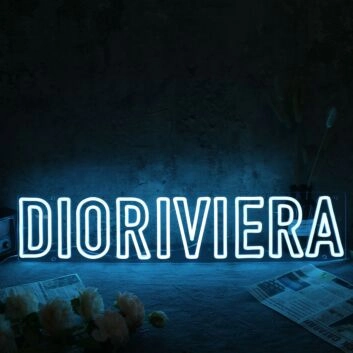 DIORIVIERA Blue Neon Sign