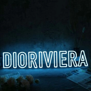 DIORIVIERA Blue Neon Sign