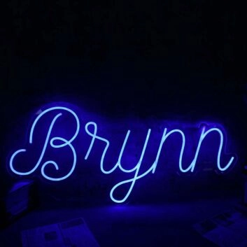 Bnynn Blue Neon Sign